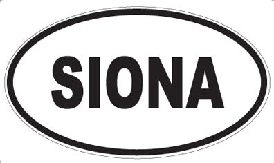 SIONA - Oval Sticker