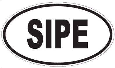 SIPE - Oval Sticker