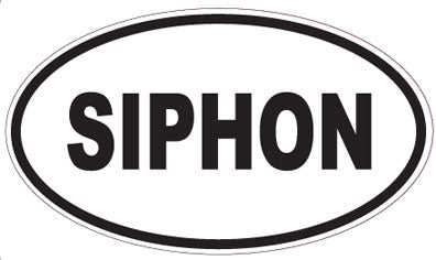 SIPHON - Oval Sticker