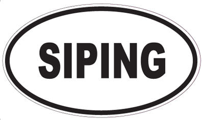 SIPING - Oval Sticker