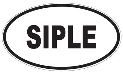 SIPLE - Oval Magnet