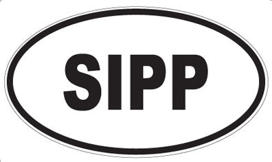 SIPP - Oval Sticker