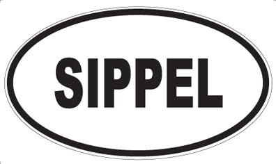 SIPPEL - Oval Sticker