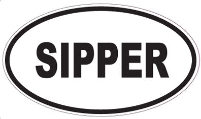 SIPPER - Oval Sticker