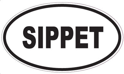 SIPPET - Oval Sticker