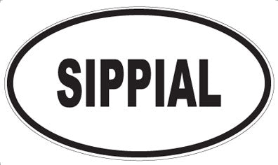 SIPPIAL - Oval Sticker