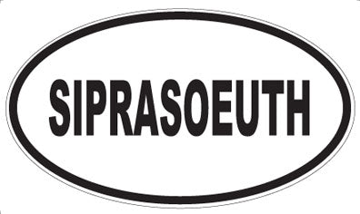 SIPRASOEUTH - Oval Sticker