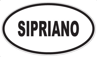 SIPRIANO - Oval Sticker