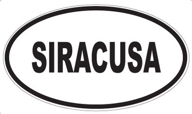 SIRACUSA - Oval Sticker