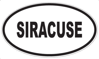 SIRACUSE - Oval Sticker