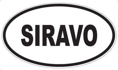 SIRAVO - Oval Sticker