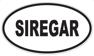 SIREGAR - Oval Sticker