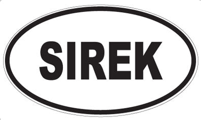 SIREK - Oval Sticker