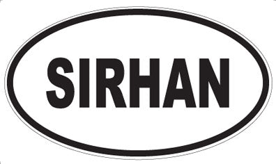 SIRHAN - Oval Sticker