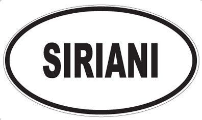 SIRIANI - Oval Magnet