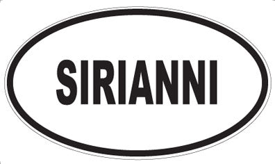 SIRIANNI - Oval Sticker