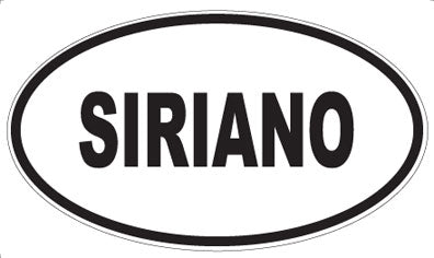 SIRIANO - Oval Magnet