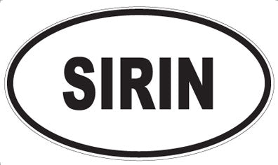 SIRIN - Oval Sticker