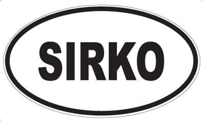 SIRKO - Oval Sticker