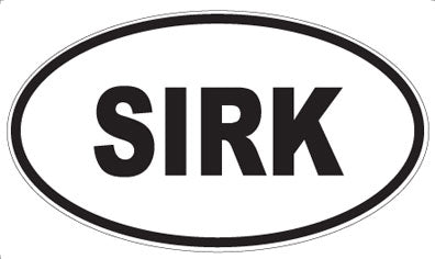 SIRK - Oval Magnet