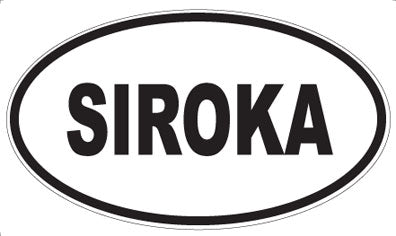 SIROKA - Oval Sticker