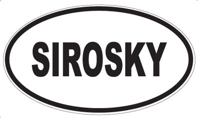 SIROSKY - Oval Sticker