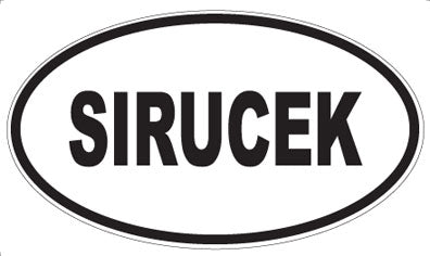 SIRUCEK - Oval Sticker