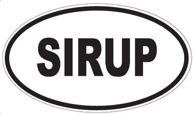 SIRUP - Oval Sticker