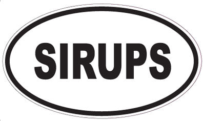 SIRUPS - Oval Sticker