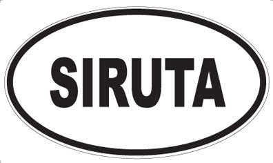 SIRUTA - Oval Sticker
