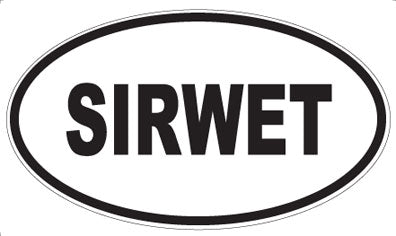 SIRWET - Oval Sticker