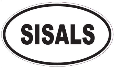 SISALS - Oval Sticker