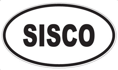 SISCO - Oval Sticker