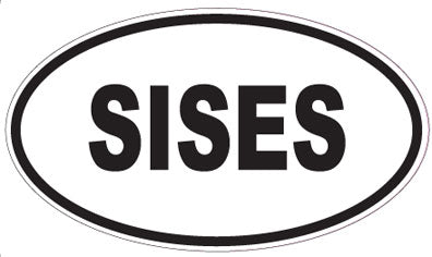 SISES - Oval Magnet