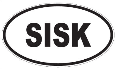 SISK - Oval Sticker