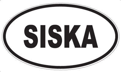 SISKA - Oval Sticker