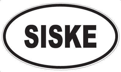 SISKE - Oval Sticker