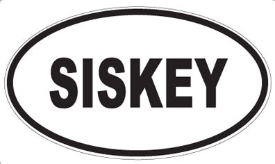 SISKEY - Oval Magnet