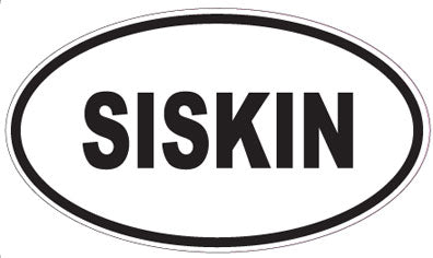 SISKIN - Oval Sticker