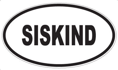 SISKIND - Oval Magnet
