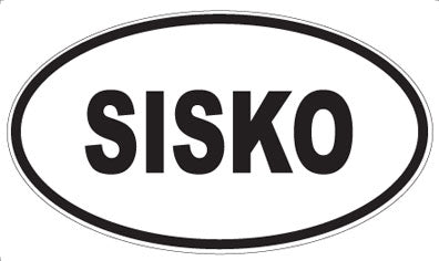 SISKO - Oval Sticker