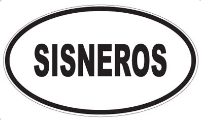 SISNEROS - Oval Sticker
