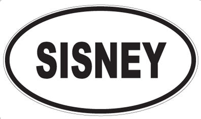 SISNEY - Oval Sticker