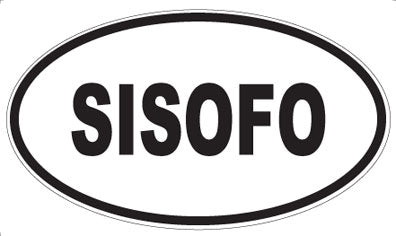 SISOFO - Oval Sticker