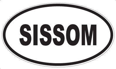 SISSOM - Oval Sticker