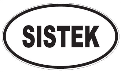 SISTEK - Oval Sticker