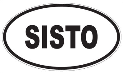 SISTO - Oval Sticker