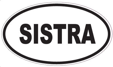 SISTRA - Oval Sticker