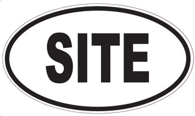SITE - Oval Sticker