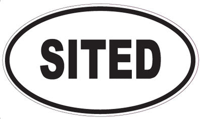 SITED - Oval Magnet